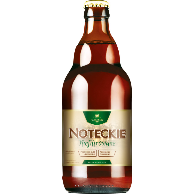 Piwo Noteckie Jasne Niefiltrowane 0,33 l